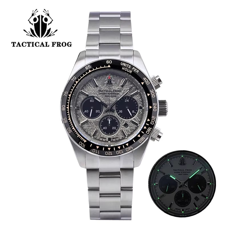 Tactical Frog Chronograph, Quarz, Edelstahl, Saphirglas, 20 ATM, Herren - Bild 5