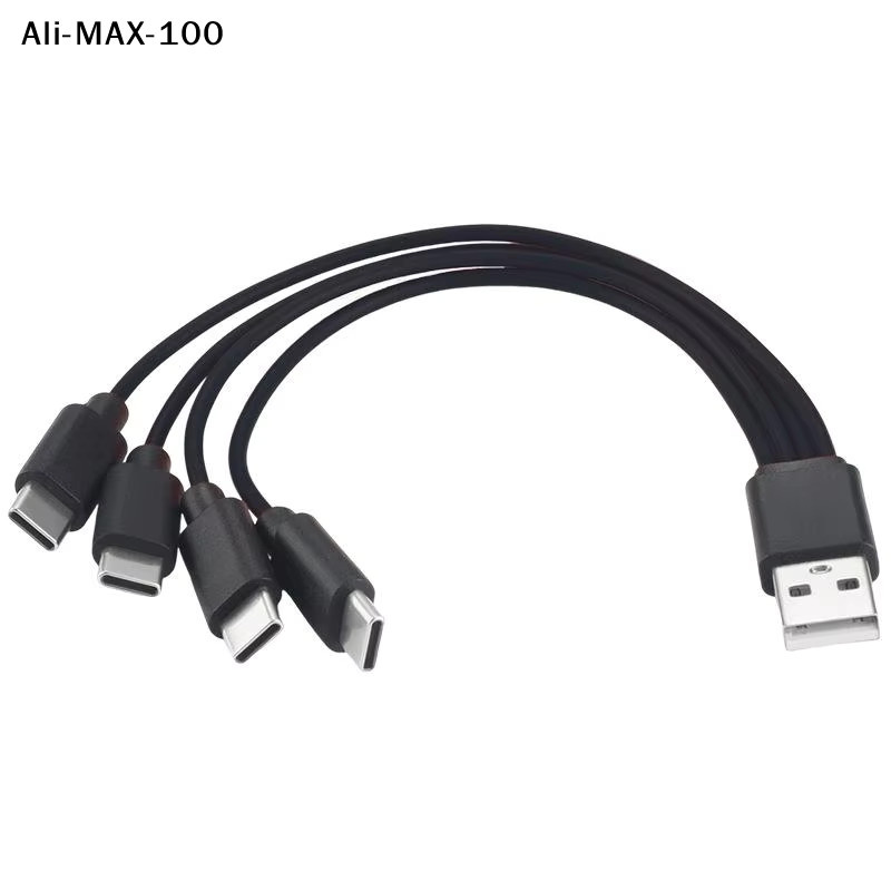Huawei 4-in-1 Multi-USB-C-Splitter Ladekabel für Tablet und Laptop in Schwarz - Bild 4