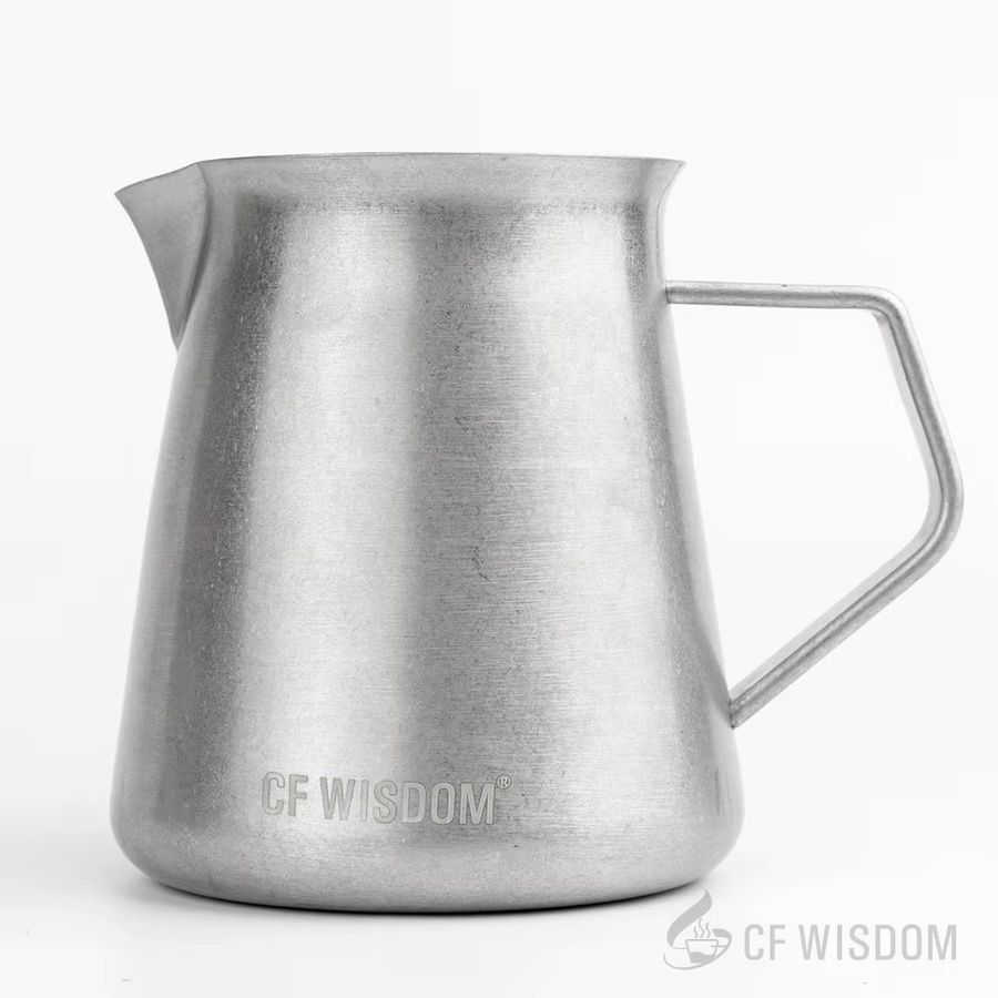 CF Wisdom Coffee Sharing Pot im Retro-Stil, silberfarbene Hand-Kaffeekanne für Drip Coffee - Bild 2