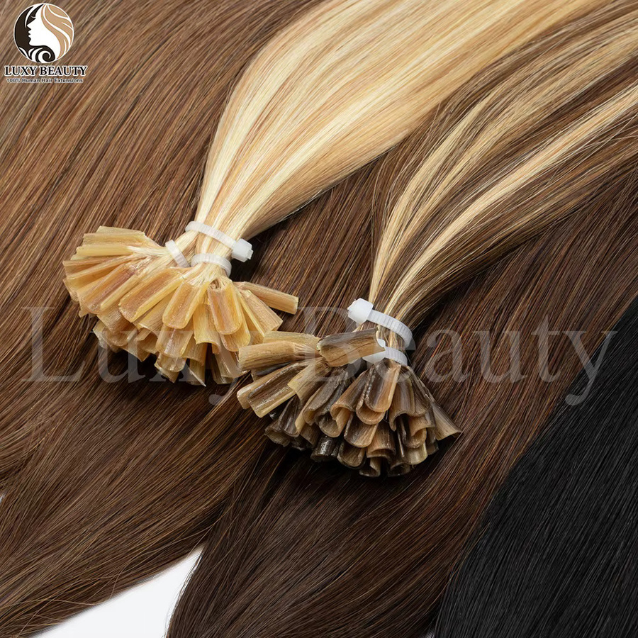 Luxy Beauty Echthaar-Extensions U-Tip Keratin, Honigblond, 50 Stück - Bild 2