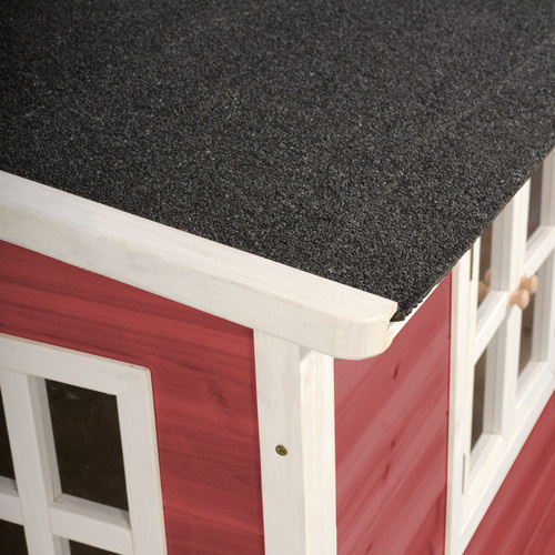 EXIT Loft 150 Holzspielhaus rot B/H/T: 149 x 159 x 188 cm - Bild 5