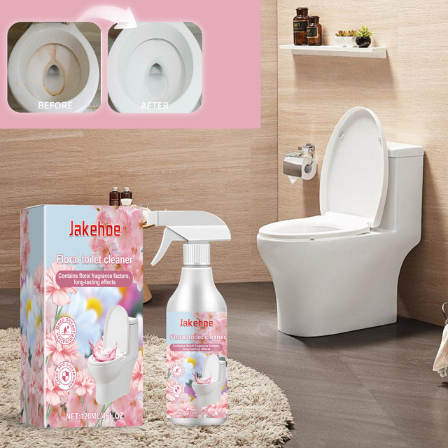 JAKEHOE Toiletten-Dekontaminationsspray mit floralem Duft zur Geruchsbeseitigung und Entfernung von Urinflecken - Bild 1