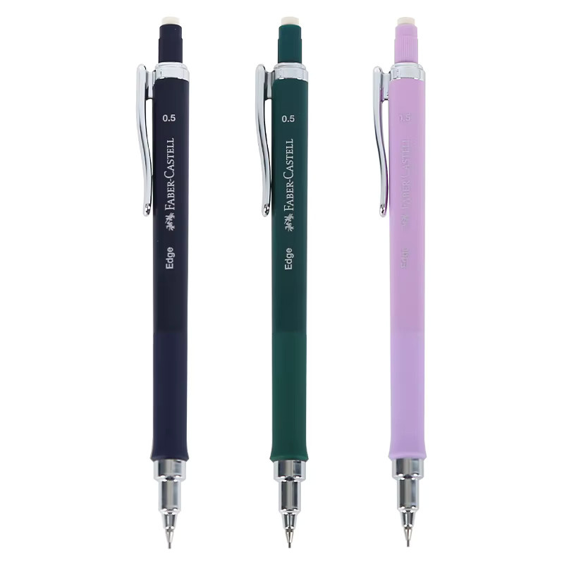 FABER-CASTELL Druckbleistift 0,5 mm in Grün mit weichem Griff für Schule und Büro - Bild 4