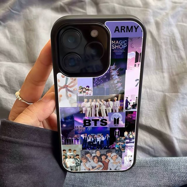 BTS KPOP Handyhülle für iPhone 11 bis iPhone 17 Pro Max aus PC und TPU in Multicolour - Bild 1