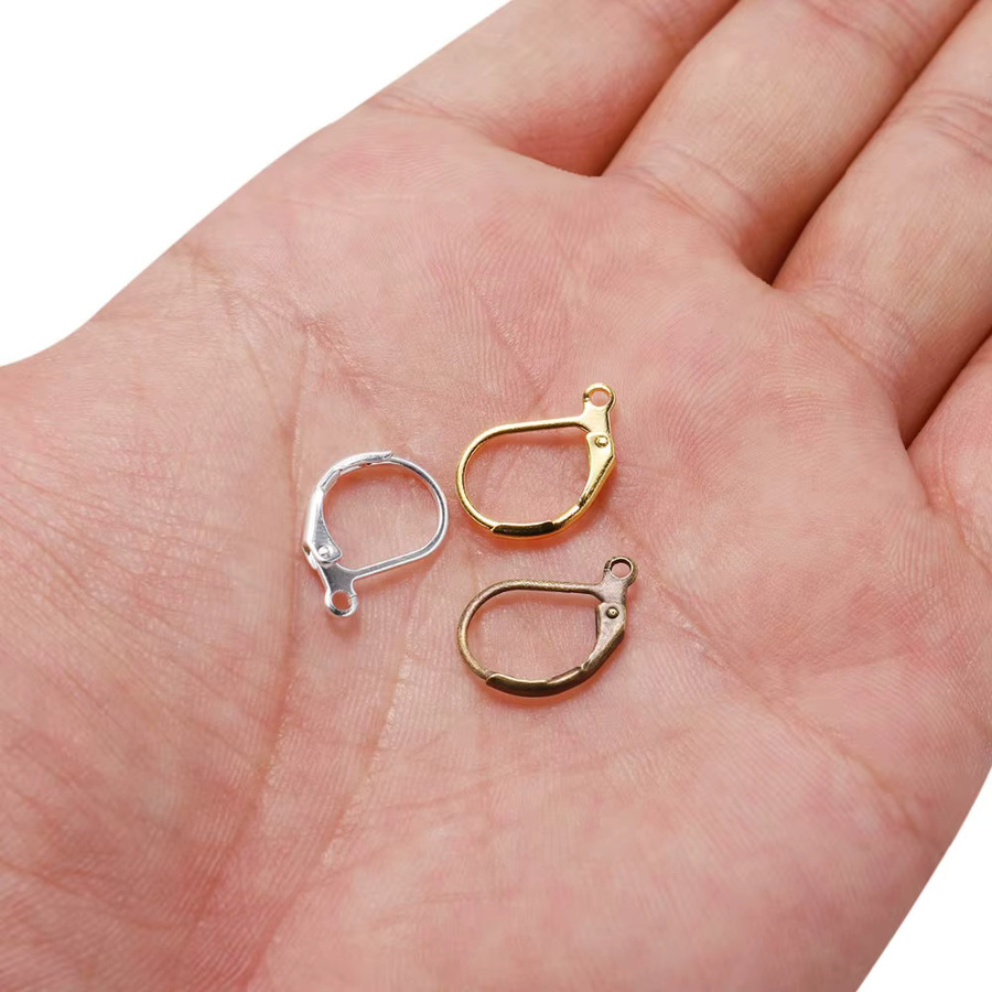 YouYoungDifferent Ohrringe Verschlüsse & Haken, Gold, 15*10mm, Unisex - Bild 2