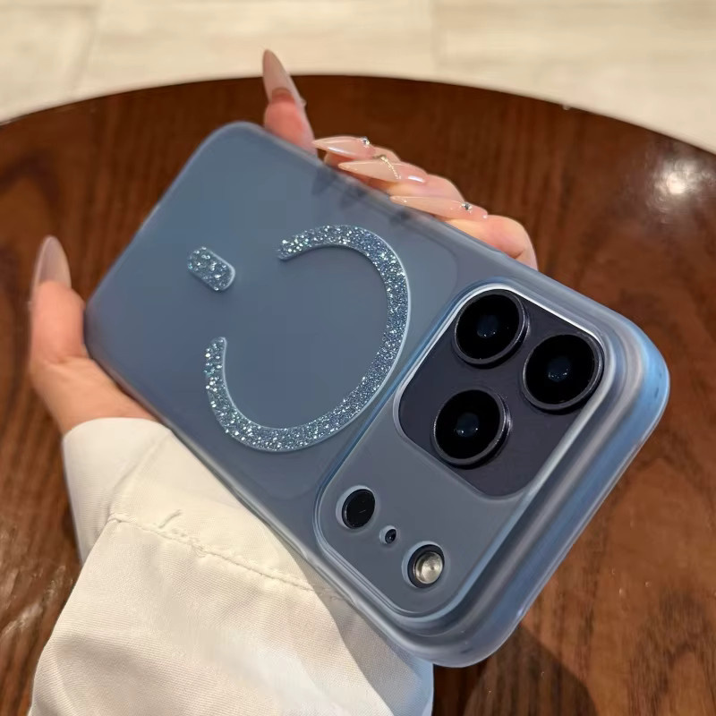 Luxus Skin Matte Clear MagSafe Schutzhülle für iPhone 17 Air 16 15 14 13 12 Pro Max Plus, Ultradünne magnetische Hülle, Transparent oder Schwarz - Bild 2