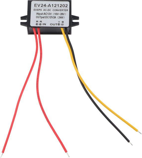 Wechselstrom zu Gleichstrom Abwärtswandler Modul 10-28V auf 12V in Schwarz - Bild 1