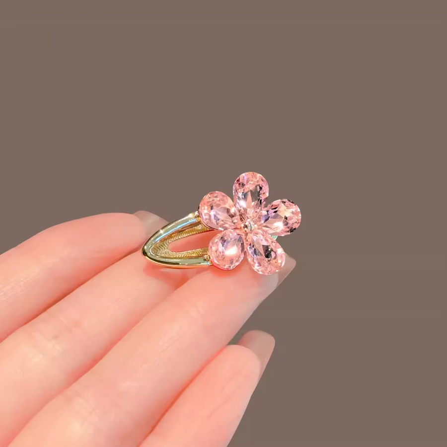HIYAYZ Haarspange Kristallblumen, Metall, Damen - Bild 1