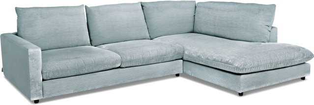Polsterecke Sansibar Dagebüll in Blau mit Cord-Bezug, L-Form, B/T/H: 321 x 228 x 84 cm - Bild 1