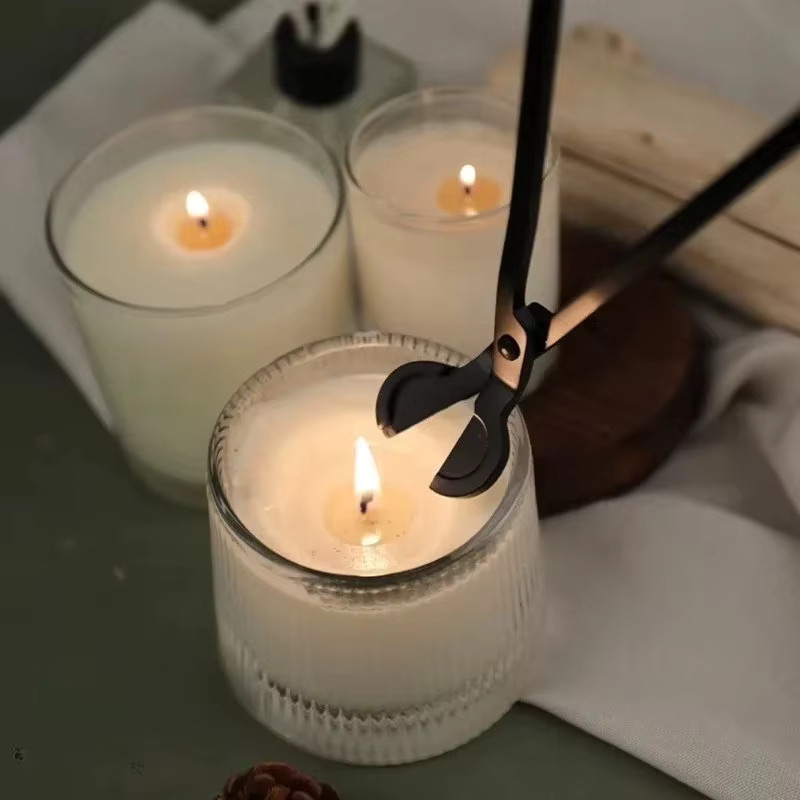 Tragbares Kerzenschneidewerkzeug aus Metall in Schwarz für DIY-Kerzen und Dochtschere - Bild 4