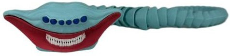 HOMAVA Horror-Meereskreatur-Figur 3D-Druck mythisches Ozean-Raubtier cyanblau - Bild 1