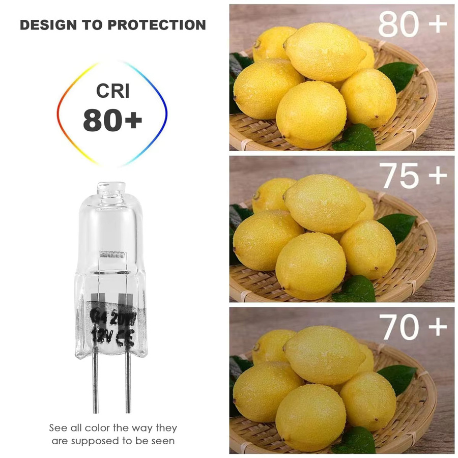 20 Stück G4 Halogenlampen 20W 12V transparent warmweiß für Herdbeleuchtung und Signalleuchten - Bild 2