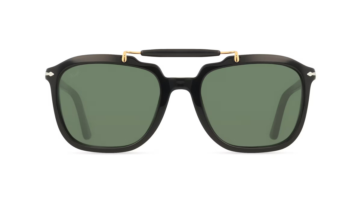 Persol PO0203S Sonnenbrille, Vollrand, Quadratisch, Acetat, Unisex, schwarz - Bild 1