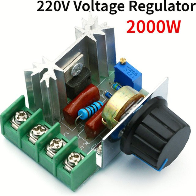 SAGE LU MEI LED Dimmer Switch 220V Spannungsregler 2000W SCR Gleichrichter mit Drehregler für LED Lampen und LED Streifen - Bild 1