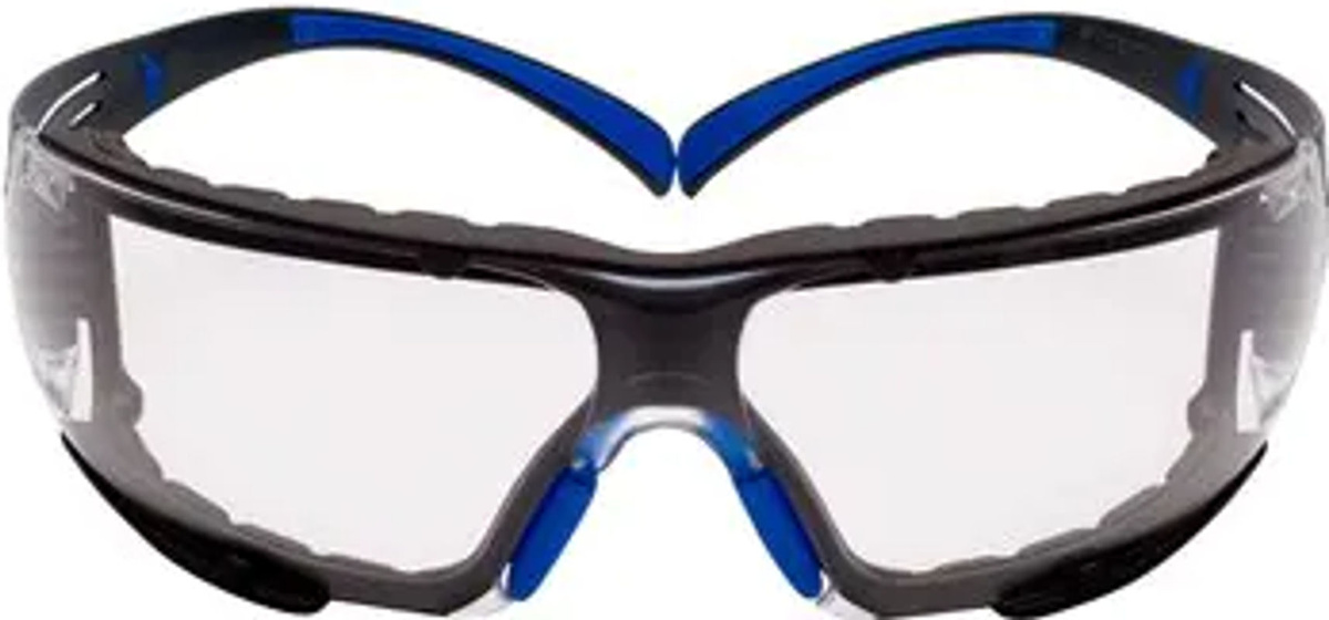 3M SecureFit 400 Überbrille mit Antibeschlag-Schutz, Blau/Grau/Transparent, 20 Stück - Bild 2