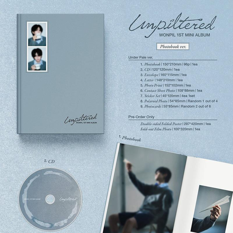 Ungefilterte Fotobuch-Version In Monochrome ver. (black) von WONPIL (DAY6), CD - Bild 2