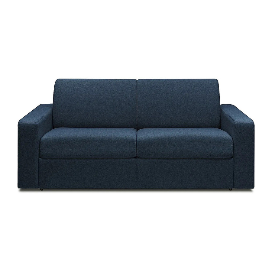Vente-unique Schlafsofa Coglio in Marineblau mit Stoffbezug, Breite: 223 cm - Bild 2