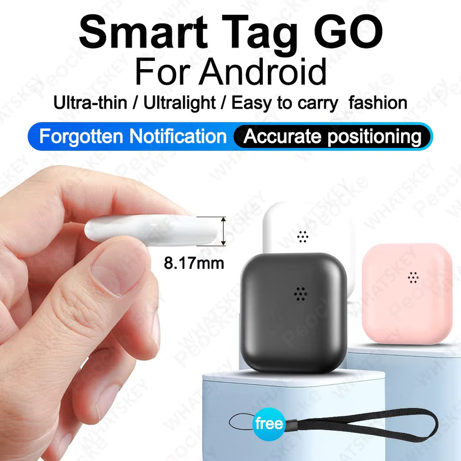 Peocke GPS-Tracker Bluetooth Smart Tag in Schwarz für Google Find My Device und Android zur Ortung von Schlüsseln und Taschen - Bild 3