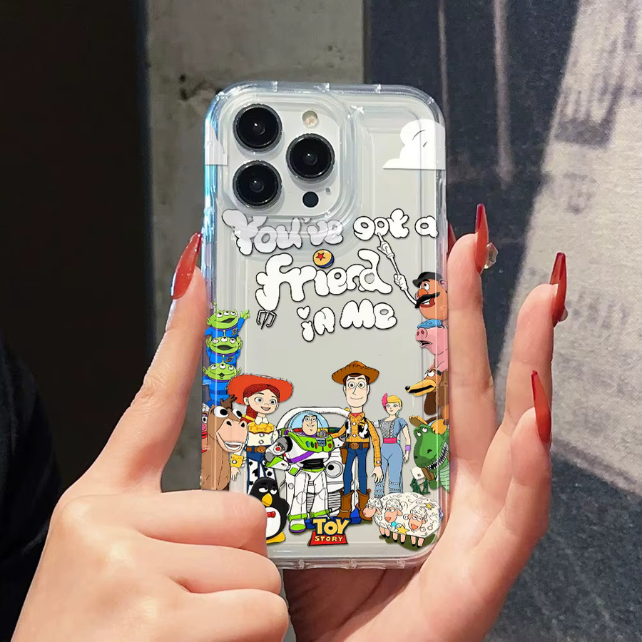 Disney Toy Story Handyhülle für iPhone 17 Air 16 16e 15 14 Plus 13 12 11 Pro Max X Xs XR 8 Transparente Sturzsichere Schutzhülle - Bild 2