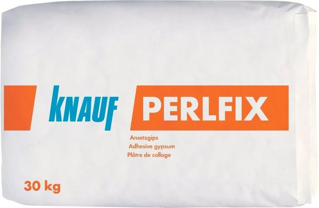Knauf Perlfix Ansetzgips Weiß 30 kg - Bild 1
