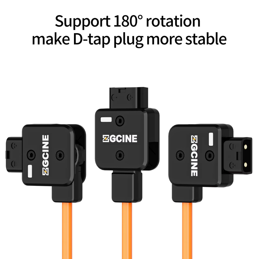 Drehbarer D-Tap-Splitterkabel 180 Grad mit 1 D-Tap-Stecker auf 4 D-Tap-Buchsen als D-Tap Power Hub für V-Mount-Akkus - Bild 3