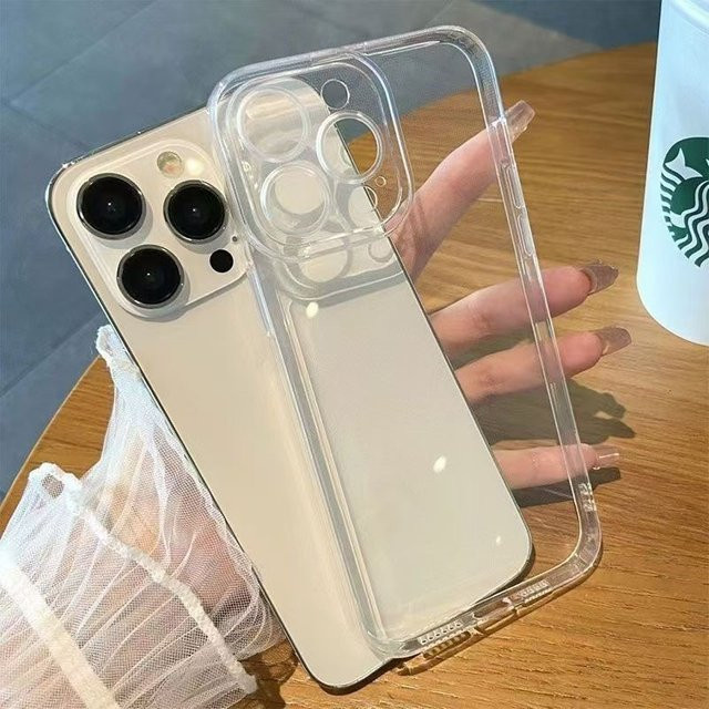 Transparente Ricestate TPU Handyhülle für iPhone 11 bis iPhone 16 Pro Max Plus, 2,0 mm weiche Schutzhülle - Bild 1