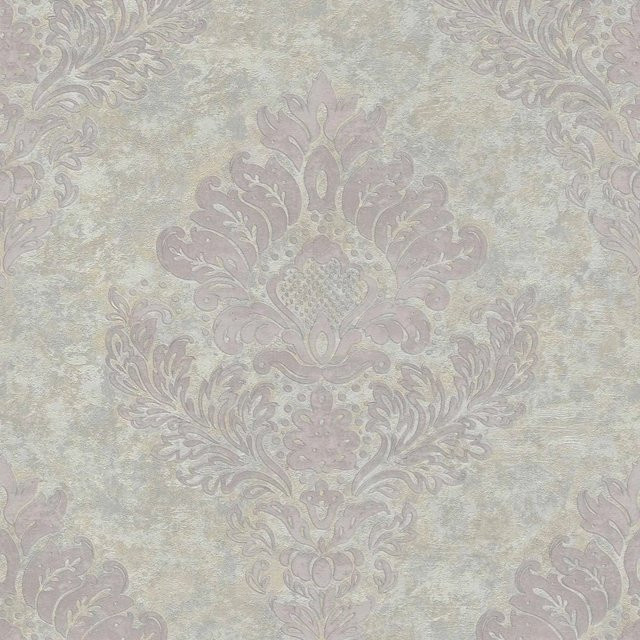 Livingwalls Tapete Barockmuster in Grau, Rosa und Beige, Breite: 53 cm, Länge: 10,05 m, AS-379014 - Bild 1