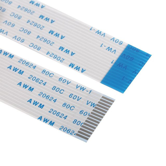 DIYelecs Flachbandkabel FPC 15pin 0,5mm Raster Blau 50cm für Raspberry Pi Kamera - Bild 1