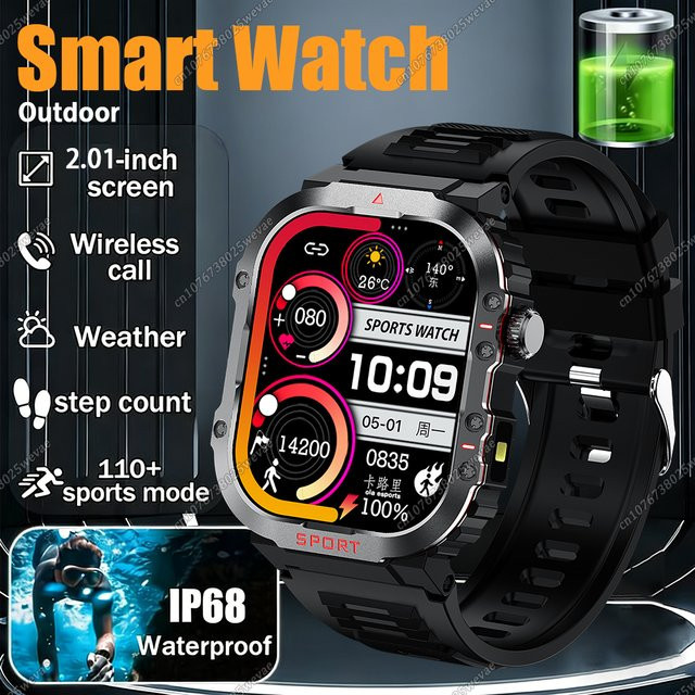 Ola Esporte Smartwatch, GPS, Schwarz, Silikon, Unisex - Bild 1