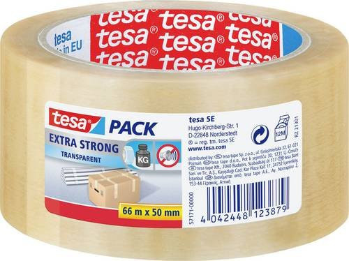 tesapack Verpackungsklebeband Tesa transparent Breite: 50 mm, Länge: 66 m - Bild 1