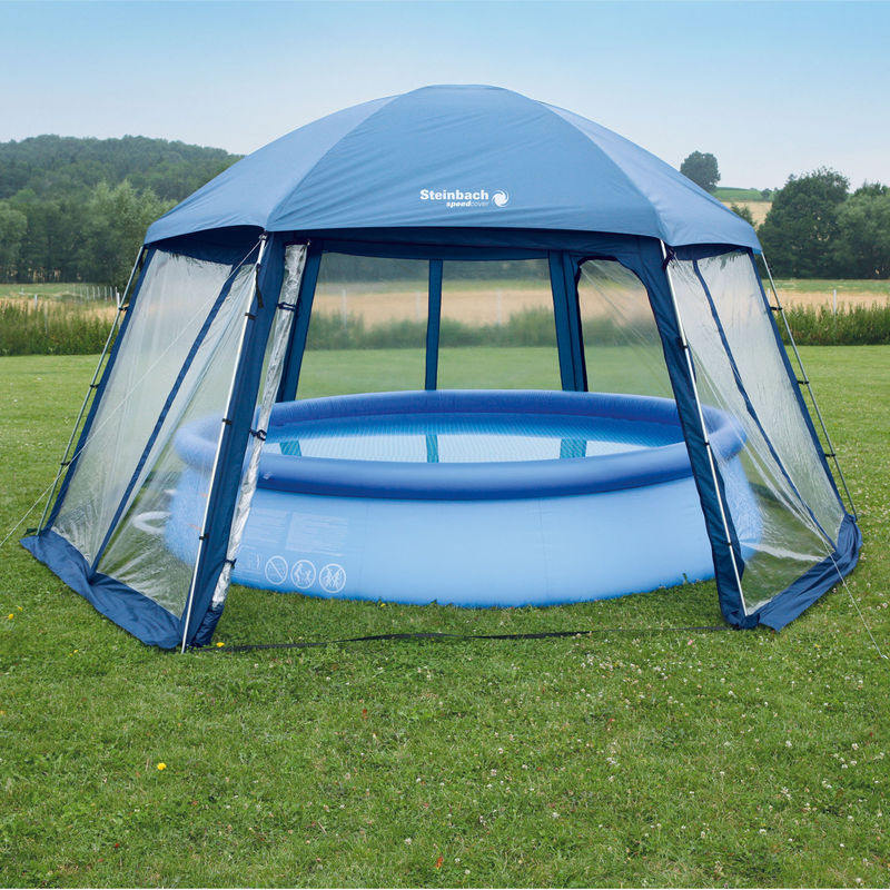 Steinbach Pooldach Dome Überdachung für Swimming Pools bis Ø 433 cm in Blau - Bild 2