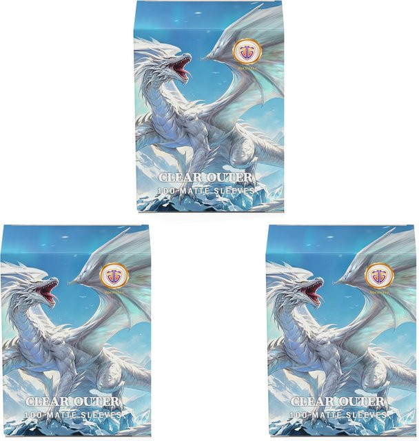 Vorinclex Outer Dragon Shield Kartenhüllen, 100 Stück, Matte Transparente TCG Standardgröße Hüllen - Bild 1