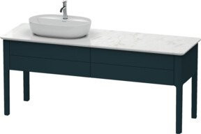 Duravit Waschtischunterschrank Luv in Blau matt, B/T/H: 173,3 x 57 x 74,3 cm - Bild 1