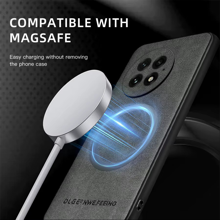Stoßfeste Leder-Magnethülle für OnePlus 13, 12 und 11 mit MagSafe Wireless Charging Kompatibilität - Bild 4