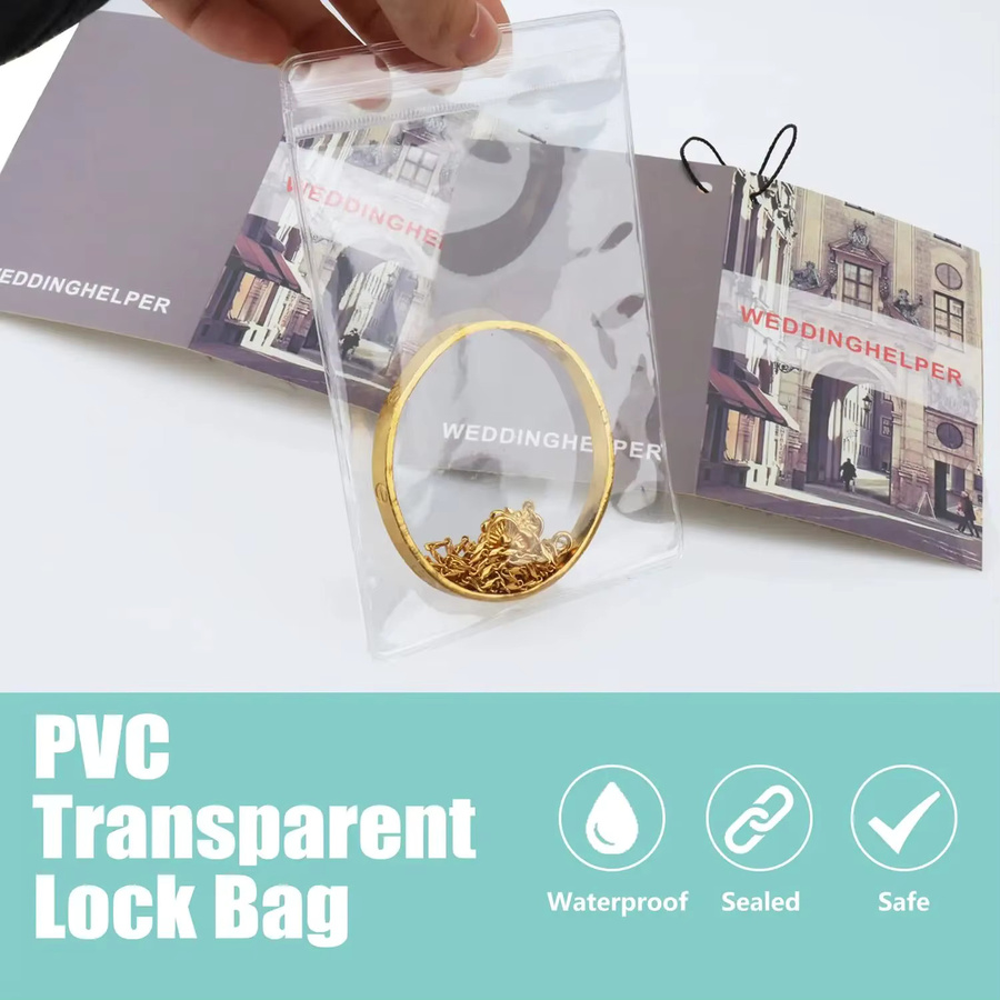 100 Stück transparente Kunststoff-Aufbewahrungsbeutel mit Reißverschluss für Schmuck und Organizer - Bild 2