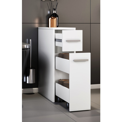 VCM Nischenschrank Zalo Unterschrank mit zwei Schubladen Weiß B/H/T: 20 x 61 x 45 cm - Bild 2