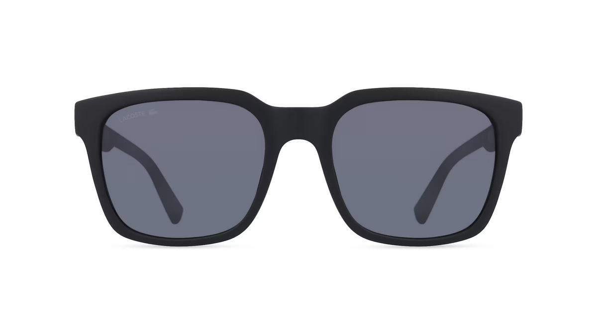 Lacoste L967S Sonnenbrille, Vollrand, Quadratisch, Acetat, Unisex, Schwarz, Grau - Bild 1