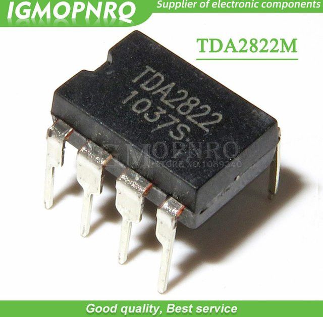 10 Stück TDA2822M TDA2822 DIP-8 Dual Low-Volt Audio Verstärker in Schwarz - Bild 1