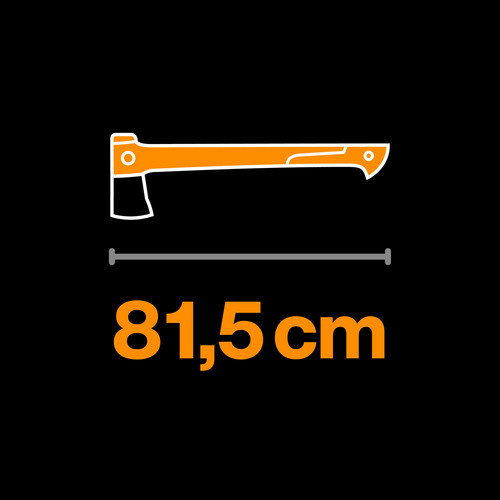 Fiskars Spaltaxt X-Series X32 mit L-Klinge in Schwarz-Orange, Länge: 81,5 cm - Bild 5