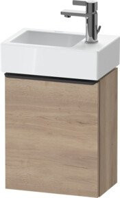 Duravit Waschtischunterschrank D-Neo mit 1 Tür, Wandmontage, Weiß/Braun, B/T/H: 36,4 x 22,2 x 44 cm - Bild 1