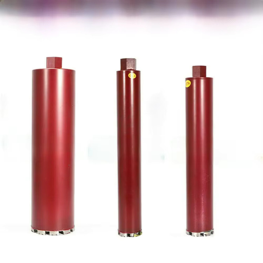 TOOL1SHOoo Diamant-Kernbohrer für Beton und Ziegel, Trocken- und Nassbohren, Farbe: Rot - Bild 2