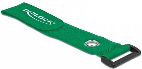 Delock Klettkabelbinder Grün, 3er-Set, Länge: 28 cm, Breite: 3,8 cm - Bild 1