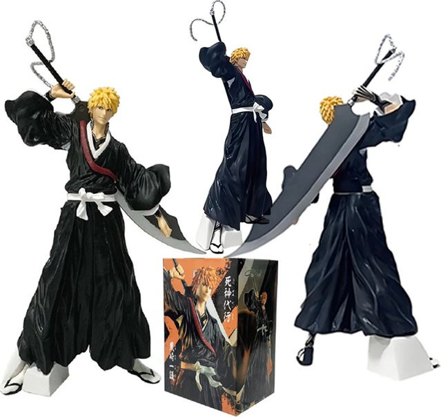 Bandai Bleach Kurosaki Ichigo Aizen Actionfigur, 21 cm, Kunststoff - Bild 1