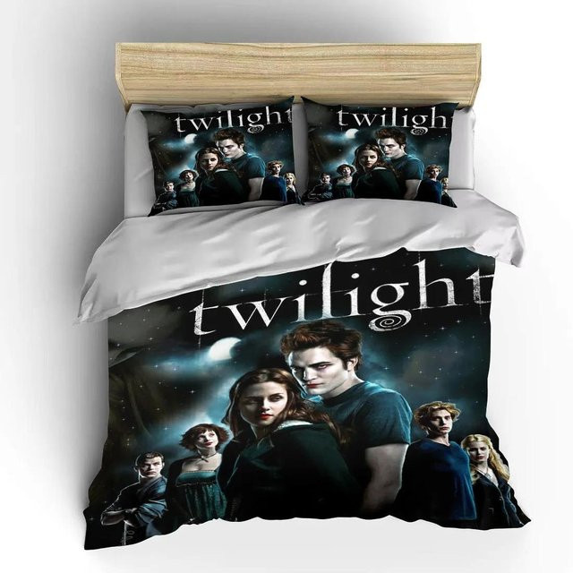 Twilight 3D Bettwäsche-Set von Flylo mit Charakterdruck, mehrfarbig, aus Mikrofaser, B/H: 150 x 200 cm - Bild 1