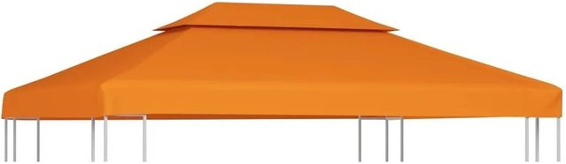 vidaXL Pavillon-Ersatzdach aus Polyester in Orange, B/T: 3 x 4 m - Bild 1