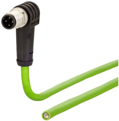 Metz Connect M12 Patchkabel CAT 5e SF/FTP Grün, Länge: 2,00 m - Bild 1