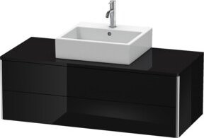 Duravit Waschtischunterschrank XSquare wandhängend, Farbe: glänzend, B/T/H: 120 x 54,8 x 40 cm, 2 Schubladen - Bild 1