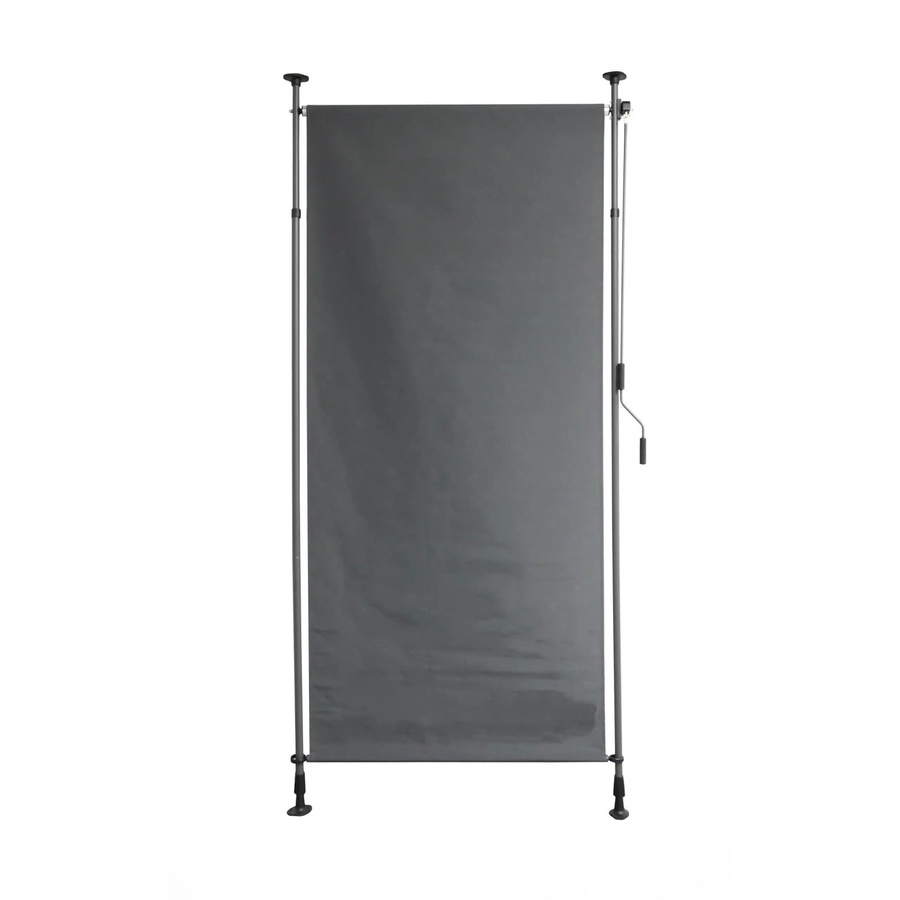 DELUKE Senkrechtmarkise TURI Klemmmarkise aus Polyester in Dunkelgrau, B/H: 120 x 300 cm - Bild 2