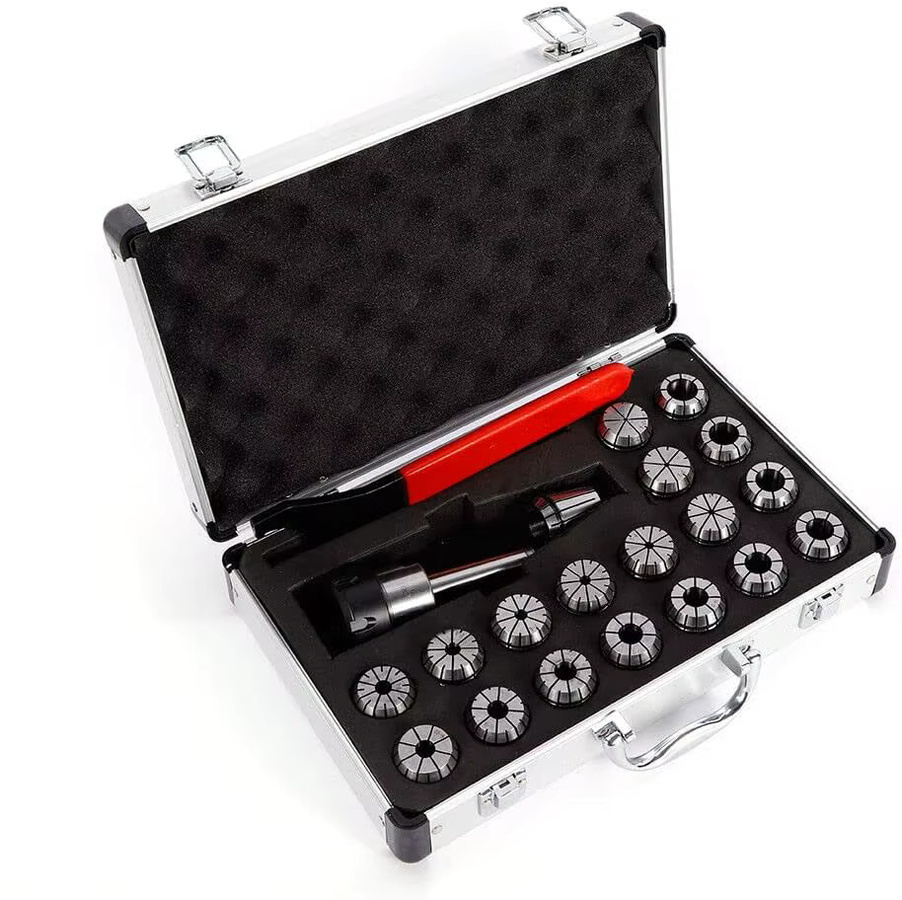 Bymaocar 21-teiliges MTB2 ER32 M10 Federspannzangen-Set mit Morsekegel und Spannzangenfutter für CNC-Fräswerkzeuge - Bild 2