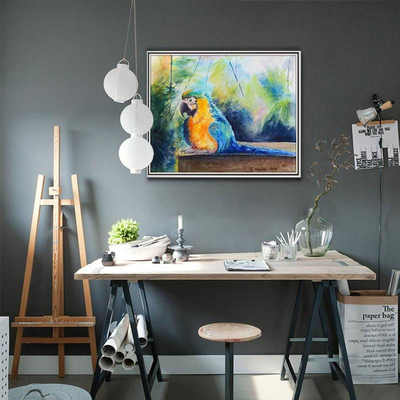 FIYO Diamond Painting Set Tierprint in Schwarz und Weiß, Wandmontierte Mosaik-Dekoration aus Kunstharz, B/H: 20 x 30 cm - Bild 2
